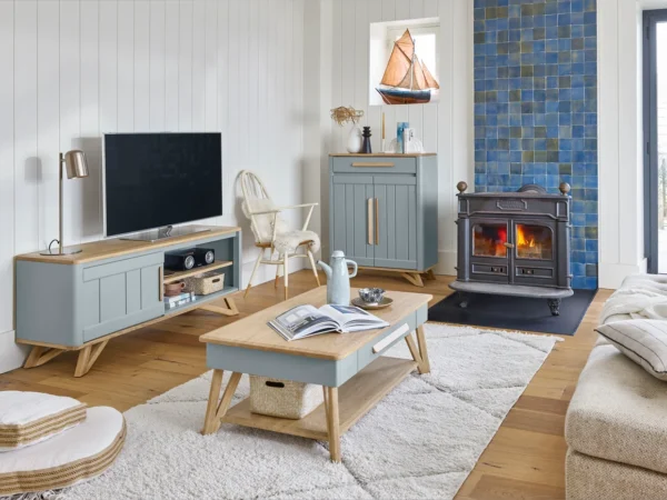 Meuble TV 1 porte - Collection Alva